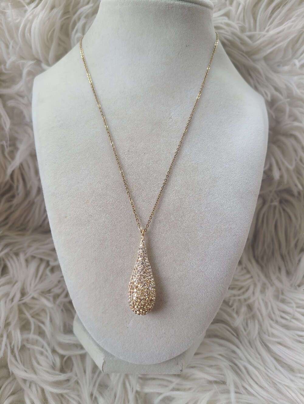 The Swarovski Abstract Pendant (5032771) Gold Plated- Excellent Condition
